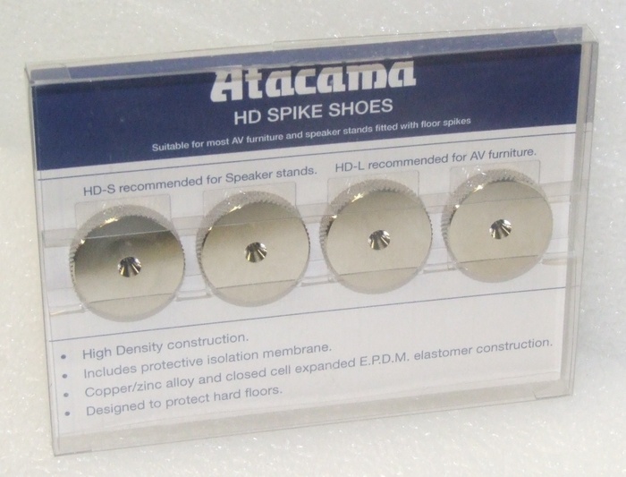 ATACAMA Unterlegscheiben HD-L 4er Set Pack Nickel Silber 25mm Floor Spike Shoes 